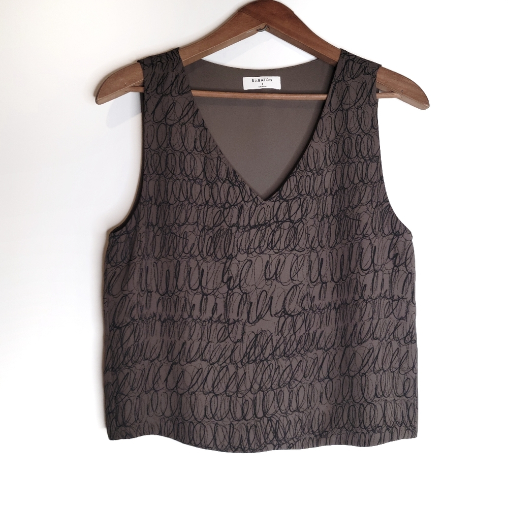 Babaton | Aritzia Murphy Doodle Scribble Blouse Small
